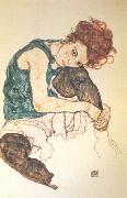 Egon Schiele, Seated Woman with Bent Knee (nn03)